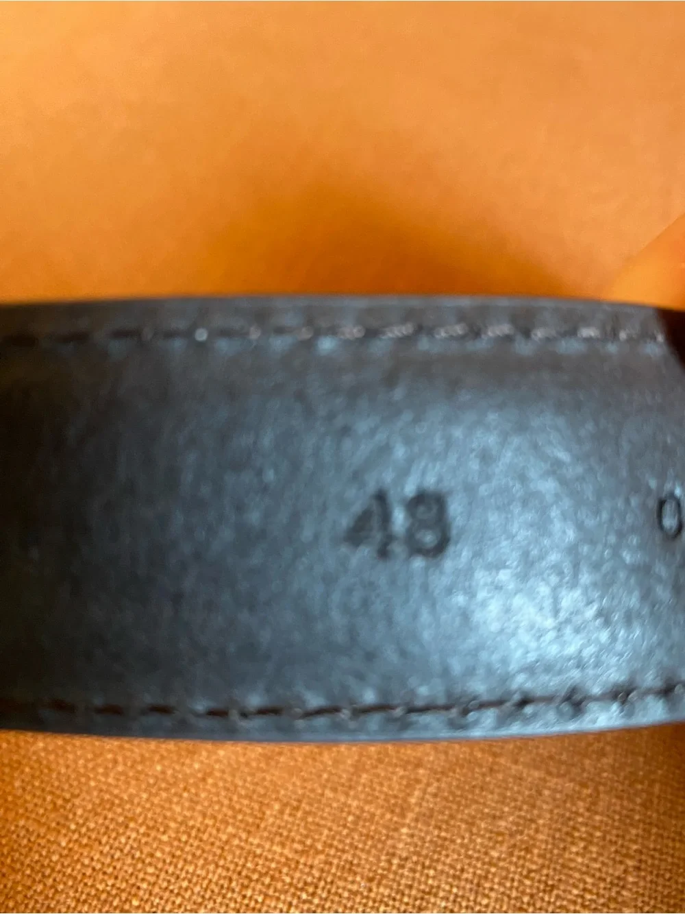Eddie Bauer Men’s Classic Leather Oak Featheredge Belt NWT Size 48